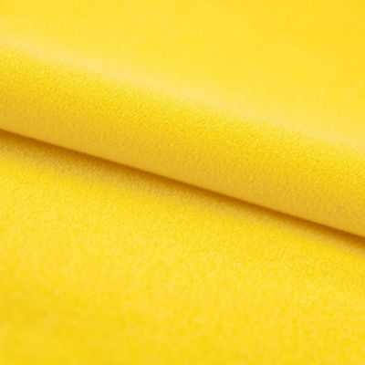 Креп стрейч Амузен 12-0752, 85 гр/м2, шир.150см, цвет жёлтый - купить в Челябинске. Цена 194.07 руб.