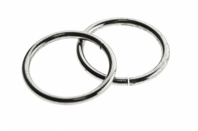 Кольцо металлическое d-15 мм, цв.-никель - купить в Челябинске. Цена: 2.48 руб.