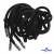 Шнурки #107-05, круглые 130 см, декор.наконечник, цв.чёрный - купить в Челябинске. Цена: 22.56 руб.