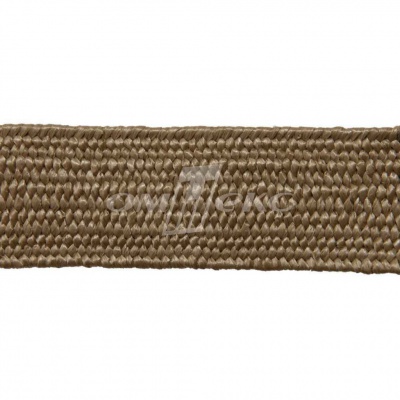 Тесьма отделочная полипропиленовая плетеная эластичная #2, шир. 40мм, цв.- соломенный - купить в Челябинске. Цена: 50.99 руб.