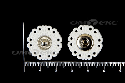 Кнопки пришивные №6 S20мм пластиковые белые - купить в Челябинске. Цена: 9.88 руб.