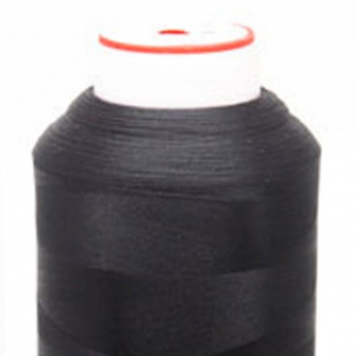 Нитки текстурированные некручёные, намот. 5 000 м, цвет чёрный - купить в Челябинске. Цена: 70.43 руб.