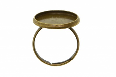 Заготовка для рукоделия металлическая фигурная для кольца 15мм - купить в Челябинске. Цена: 7.44 руб.