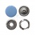 Кнопка рубашечная (закрытая) 9,5мм - эмаль, цв.182 - св.голубой - купить в Челябинске. Цена: 5.74 руб.