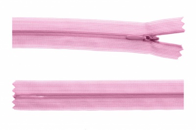 Молния потайная Т3 513, 60 см, капрон, цвет св.розовый - купить в Челябинске. Цена: 10.13 руб.