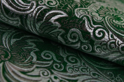 Ткань костюмная жаккард, 135 гр/м2, шир.150см, цвет зелёный№4 - купить в Челябинске. Цена 441.94 руб.