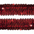 Тесьма с пайетками 3, шир. 30 мм/уп. 25+/-1 м, цвет красный - купить в Челябинске. Цена: 1 087.39 руб.