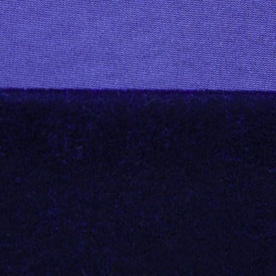 Бархат стрейч №14, 240 гр/м2, шир.160 см, (2,6 м/кг), цвет т.синий - купить в Челябинске. Цена 748.44 руб.