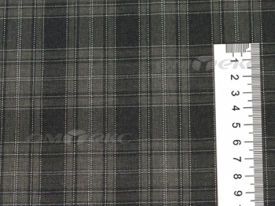 Ткань костюмная клетка 25235 2004, 185 гр/м2, шир.150см, цвет серый/бел - купить в Челябинске. Цена 