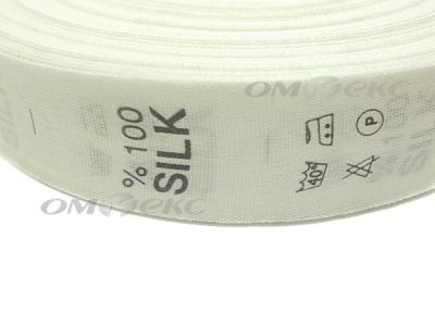 Состав и уход за тк.100% Silk (1000 шт) - купить в Челябинске. Цена: 520.46 руб.