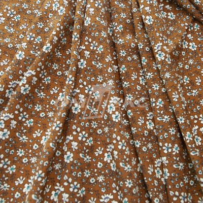 Плательная ткань "Фламенко" 11.1, 80 гр/м2, шир.150 см, принт растительный - купить в Челябинске. Цена 239.03 руб.