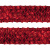 Тесьма с пайетками 3, шир. 35 мм/уп. 25+/-1 м, цвет красный - купить в Челябинске. Цена: 1 308.30 руб.
